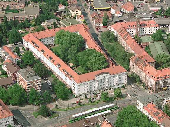 Luftbildaufnahme vom Listhof